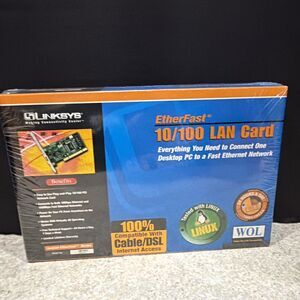 Linksys 10/100 LAN Card Etherfast PCI Adapter LNE100TX *New Sealed Box*